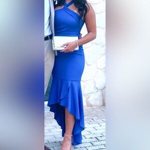 Marciano Royal Blue High Low Dress